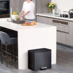 EKO Pedálový odpadkový kôš Essential 20+9 l, čierny