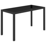 vidaXL 5-dielna vonkajšia jedálenská súprava s vankúšmi polyratan čierna – Obrázok 7