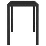 vidaXL 5-dielna vonkajšia jedálenská súprava s vankúšmi polyratan čierna – Obrázok 8