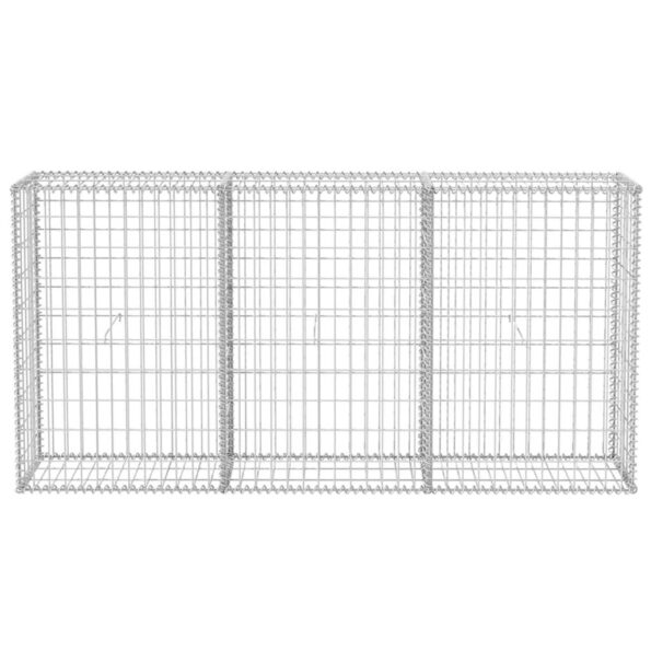 vidaXL Gabiónový kôš, pozinkovaná oceľ 200x30x100 cm – Obrázok 4