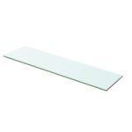 vidaXL Poličkový panel z priehľadného skla, 60x12 cm