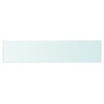 vidaXL Poličkový panel z priehľadného skla, 60x12 cm – Obrázok 2