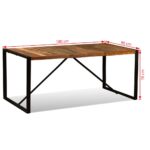 vidaXL Jedálenský stôl, recyklovaný masív 180 cm – Obrázok 12