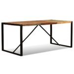 vidaXL Jedálenský stôl, recyklovaný masív 180 cm – Obrázok 9