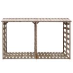 vidaXL Prístrešok na drevo 300x90x176 cm, impregnovaná borovica – Obrázok 2