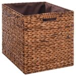 vidaXL Lavica s 2 košíkmi z morskej trávy 71x40x42 cm hnedá – Obrázok 2