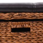 vidaXL Lavica s 2 košíkmi z morskej trávy 71x40x42 cm hnedá – Obrázok 6