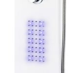 vidaXL Sprchový panel, hliník 20x44x130 cm, biely – Obrázok 4