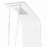 vidaXL Sprchový panel, hliník 20x44x130 cm, biely – Obrázok 6
