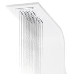 vidaXL Sprchový panel, hliník 20x44x130 cm, biely – Obrázok 7