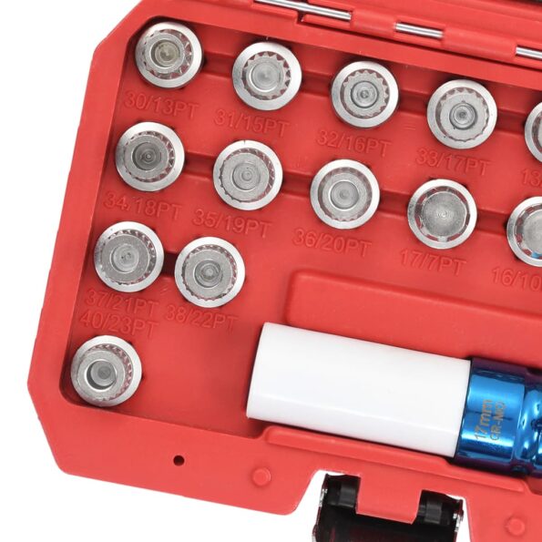 vidaXL 21-dielna sada na demontáž alebo inštaláciu matíc ráfika pre BMW – Obrázok 6