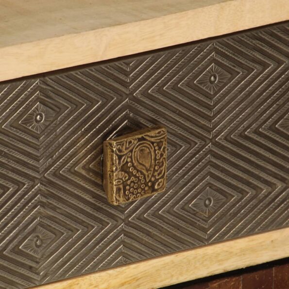 vidaXL TV skrinka 120x30x40 cm masívne mangovníkové drevo – Obrázok 3