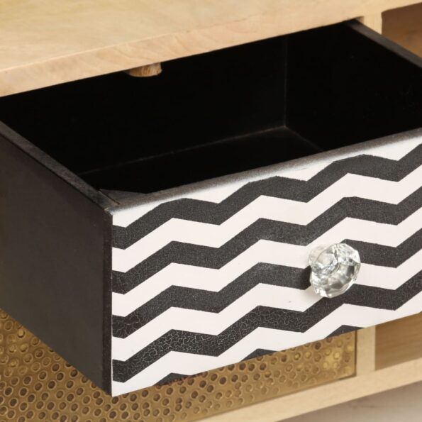 vidaXL TV skrinka 120x30x40 cm masívne mangovníkové drevo – Obrázok 4