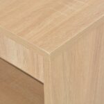 vidaXL Barový stôl s poličkou dubová farba 110x50x103 cm – Obrázok 2