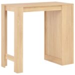 vidaXL Barový stôl s poličkou dubová farba 110x50x103 cm – Obrázok 4