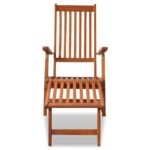 vidaXL Vonkajšie kreslo na terasu s opierkou na nohy, akáciový masív – Obrázok 2