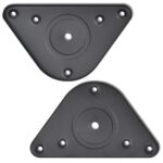 4 výškovo nastaviteľné stolové nožičky čierne 870 mm – Obrázok 4