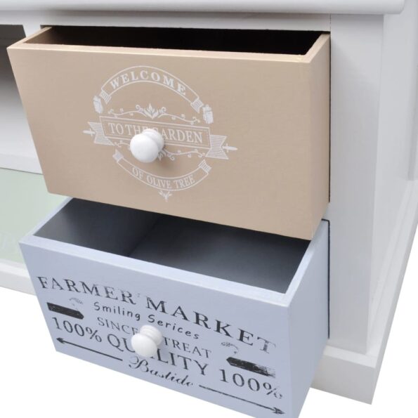 vidaXL Skrinka na TV vo francúzskom štýle, drevená – Obrázok 5