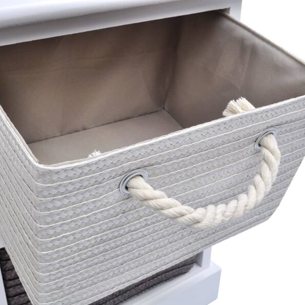 Drevená lavica so 6 zásuvkami vidaXL – Obrázok 5