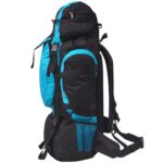 vidaXL Turistický batoh XXL 75 l, čierno modrý – Obrázok 4