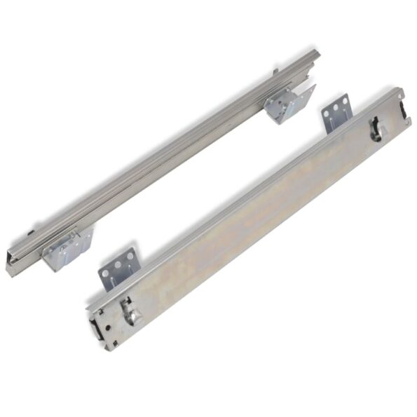 vidaXL Vysúvacie drôtené košíky 2 ks strieborné 800 mm – Obrázok 7