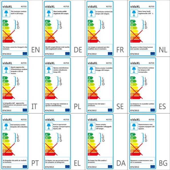 vidaXL Podlahové LED svetlá 12 ks, 100x100x68 mm – Obrázok 8