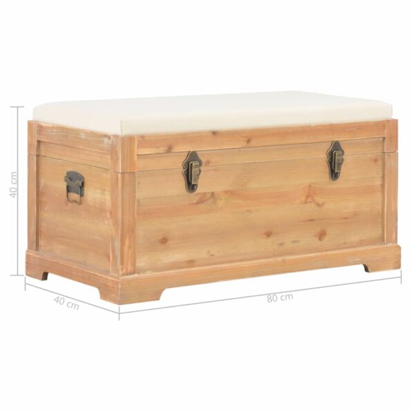 vidaXL Úložná truhlica s vankúšom 80x40x40 cm MDF – Obrázok 11