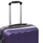 vidaXL Súprava kufrov s tvrdým krytom 3 ks fialová ABS – Obrázok 7
