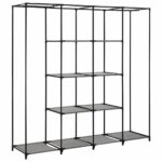 vidaXL Šatník so 4 priehradkami sivý 175x45x170 cm – Obrázok 7