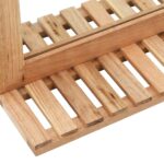 vidaXL Zrkadlo do kúpeľne masívne orechové drevo 60x12x62 cm – Obrázok 6