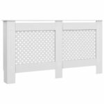 vidaXL Kryt na radiátor, biely 152x19x81,5 cm, MDF – Obrázok 2