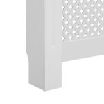 vidaXL Kryt na radiátor, biely 152x19x81,5 cm, MDF – Obrázok 6