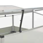 vidaXL Skleník hnedý 100x100x85 cm pozinkovaná oceľ – Obrázok 2