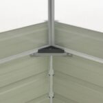vidaXL Skleník hnedý 100x100x85 cm pozinkovaná oceľ – Obrázok 6