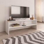 vidaXL TV skrinka biela 120x40x40 cm drevotrieska