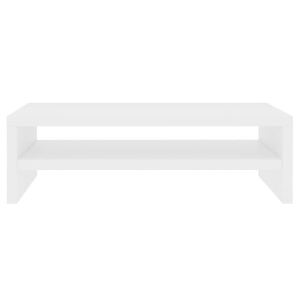vidaXL Stojan na monitor biely 42x24x13 cm drevotrieska – Obrázok 4