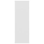 vidaXL Nástenné police, biele 104x20x58,5 cm, kompozitné drevo – Obrázok 5