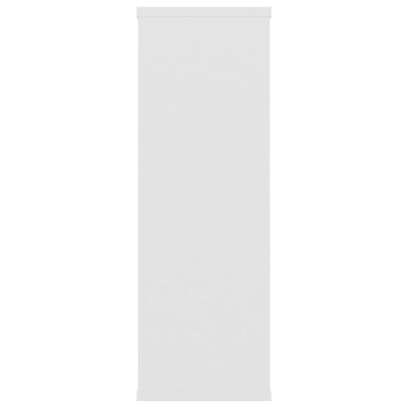 vidaXL Nástenné police, biele 104x20x58,5 cm, kompozitné drevo – Obrázok 5