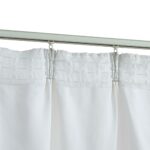 vidaXL Zatemňovacie závesy s háčikmi 2 ks, sivobiele 140x225 cm – Obrázok 4