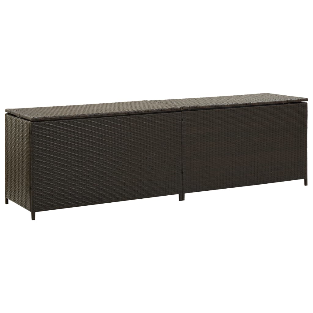 VXL8719883732206_a_en_hd_1.jpg vidaXL Záhradný úložný box hnedý 200x50x60 cm polyratanový – Obrázok 1