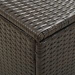 vidaXL Záhradný úložný box hnedý 200x50x60 cm polyratanový – Obrázok 2