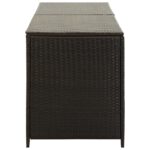 vidaXL Záhradný úložný box hnedý 200x50x60 cm polyratanový – Obrázok 5