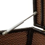 vidaXL Záhradný úložný box hnedý 200x50x60 cm polyratanový – Obrázok 6