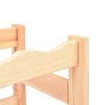 vidaXL Stojan na víno na 77 fliaš, borovicové drevo – Obrázok 5