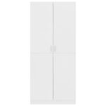 vidaXL Šatník, biely 80x52x180 cm, kompozitné drevo – Obrázok 6