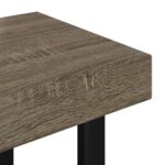 vidaXL Konferenčný stolík sivý a čierny 90x45x40 cm MDF a železo – Obrázok 5