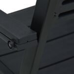 vidaXL Záhradné stoličky 4 ks čierne HDPE drevený vzhľad – Obrázok 6