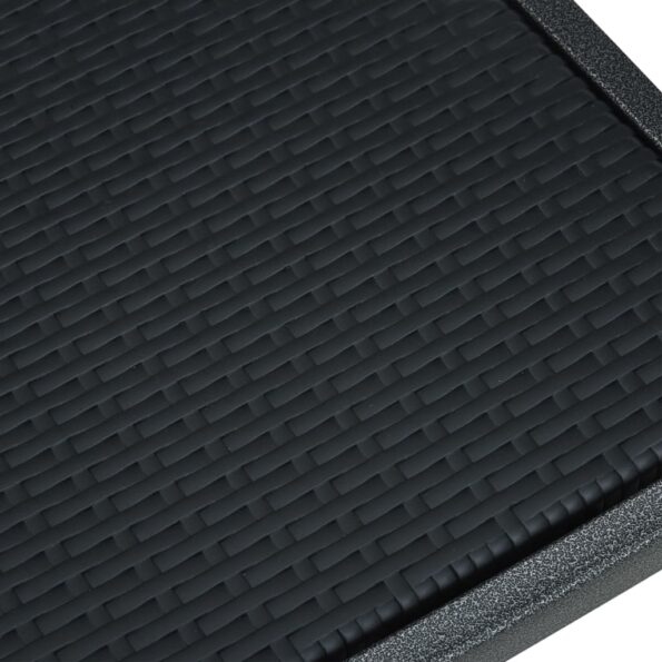 vidaXL Záhradné stoličky 4 ks čierne plastové ratanový vzhľad – Obrázok 8