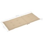 vidaXL Podložky na záhradné stoličky, vysoké operadlo 4 ks 120x50x3 cm – Obrázok 8
