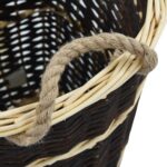 vidaXL Košík s popruhmi na palivové drevo 50x44x58 cm prírodná vŕba – Obrázok 8